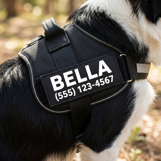 Personalized name and phone patch
